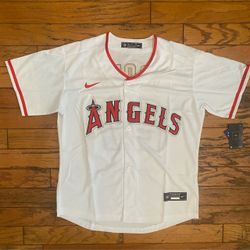 White Los Angeles angels Mike trout jersey