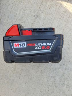 Milwaukee M18v 5ah battery