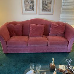 Sofa And Love Seat - Red!  