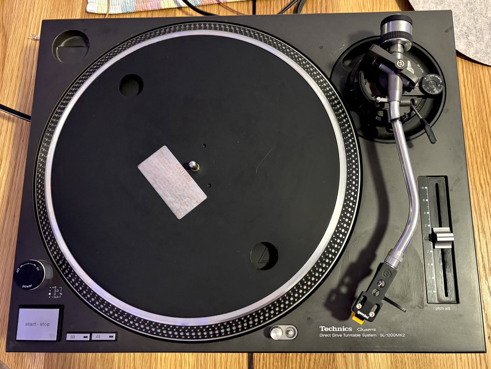 Technics SL-1200 MK2 Direct Drive Turntable - Record Player