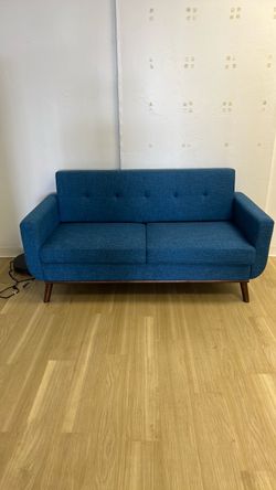 65.2" W Loveseat Sofa, Mid Century Modern