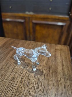 Small glass dog