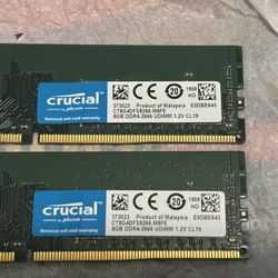 Crucial 16GB 2666MHz DDR4 Ram