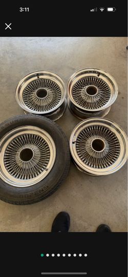Set of 15”s wire wheels