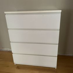 Ikea Dresser, White, Malm series