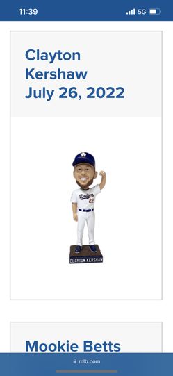 Clayton kershaw 2022 Bobble head 