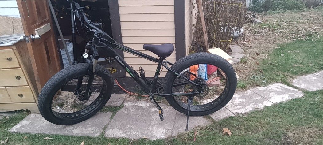 snap-on fat tire bike