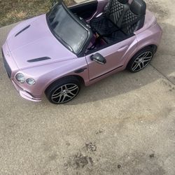 🔥  Winter Sale Pink Bentley Continental Ride on Car with remote control 🔥