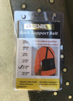 Back support belt diesel