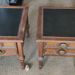 Antique Mersman Side tables Solid Wood Model Number 54-22