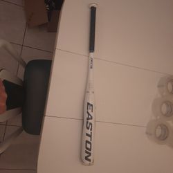 Easton FP22CRY  Fastpitch Softball Bat, Rawlings 6 1/2 To 7 1/2 Helmet With Faceguard, And Franklin 22864-8" Tee Ball Glove.