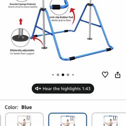 Gymnastic bar, kids backyard playground gym