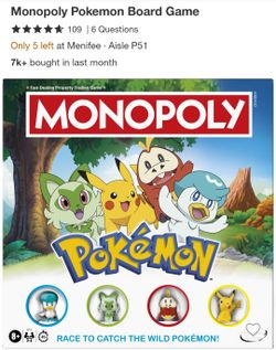 Pokemon monopoly/new in box
