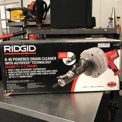 Rigid Tools Powered Drain Cleaner 