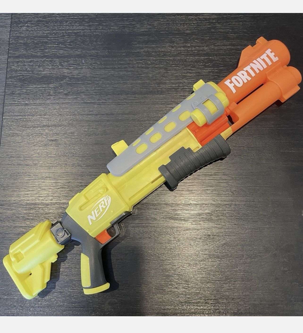 2021 Hasbro Nerf Fortnite Legendary Tac Yellow Blaster 6 Shot Mega Dart Gun