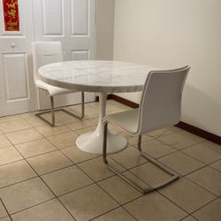 Round Marble Dining Table 
