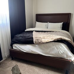 Queen Leather Bed Frame