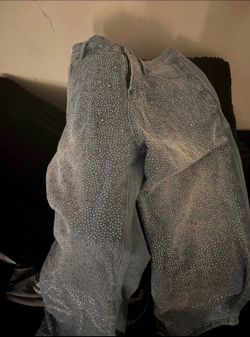 Rhinestone pants Size large