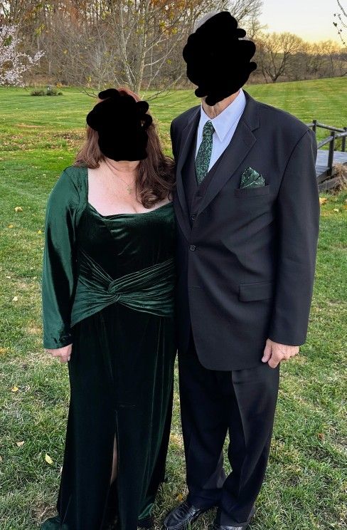 Emerald Velvet Formal Gown
