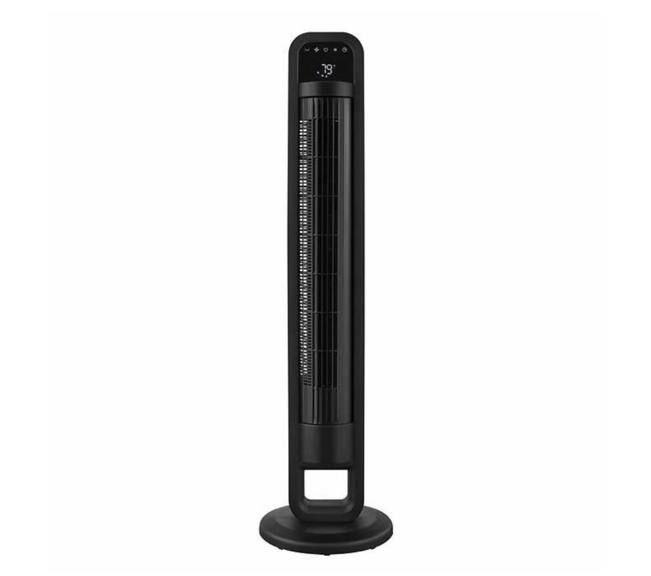 OmniBreeze Premium Tower Fan with Internal Oscillation, Black