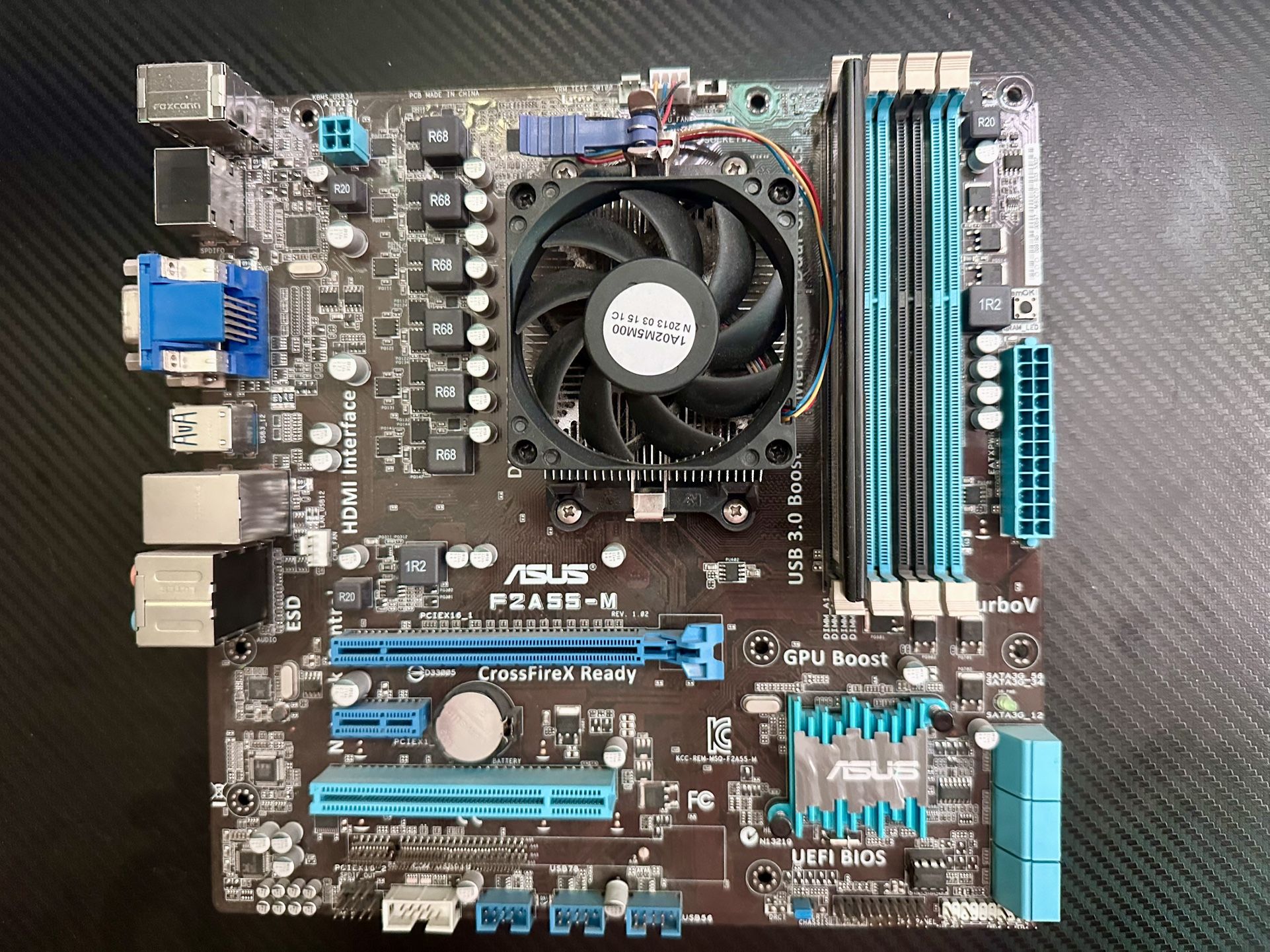ASUS F2A55-M is a Micro-ATX motherboard AMD Socket FM2 CPUs