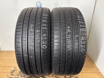 2 Tires 275 45 20 Pirelli scorpion verde as like new no repairs