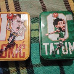 NBA Basketball Collectible Metal Tins