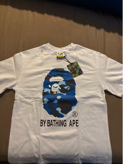 Medium blue and white Bape shirt