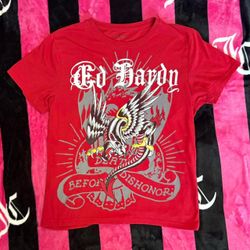red ed hardy t-shirt