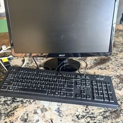 Acer Monitor & Keyboard