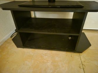 TV stand with open shelves compact mini entertainment center center