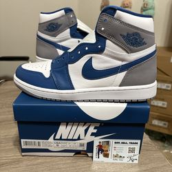 Size 9 - Air Jordan 1 Retro High OG True Blue