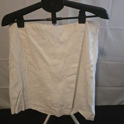 Women's Linen White Short Skirt Size 14
