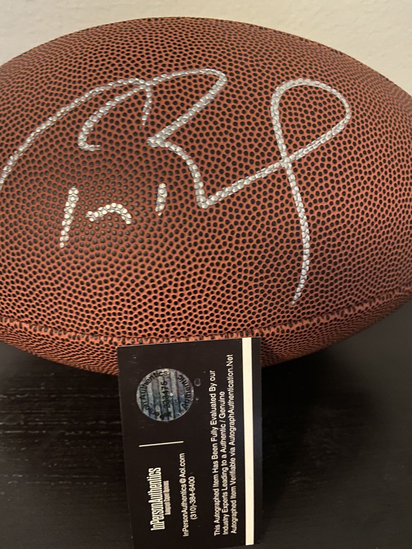 Tom Brady signed football tampabay bucs comes with a coa