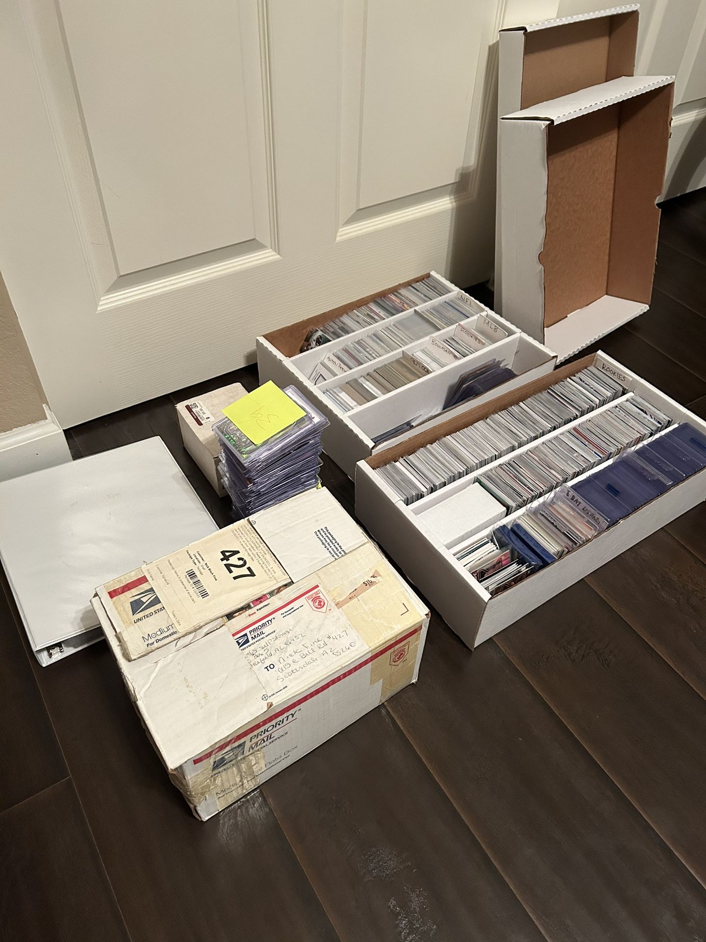 Huge Card Lot w/ Supplies, Holders, Etc. (2 PSA Slabs)