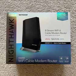 Netgear Nighthawk AX6000 Wi-Fi Cable Modem Router