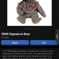 1999 Signature Bear