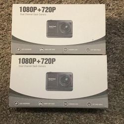 2 Brand New 1080P Dual Channel Dash Camera 