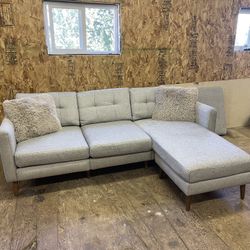 Gray Burrow Reversible Sectional -Delivery Available 
