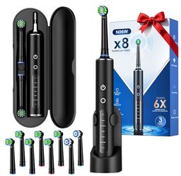 Brand New Electric Toothbrush with 8 Replacement Brush Heads