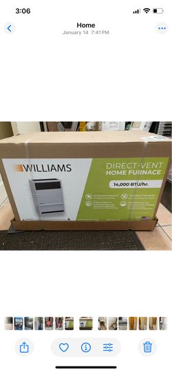 Williams wall heater Nuevo