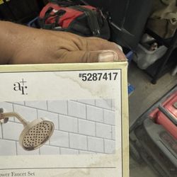 Gold Shower Head And Valve 