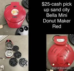 $25 Red Bella Mini Donut Maker 