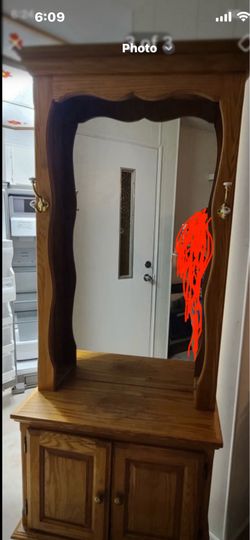 Shelves ,cabinets,bookcase ,hall tree mid-century modern all three sell together or separate