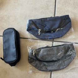 2 Brand New Adjustable Waist Bags + FREE Philips Storage Case
