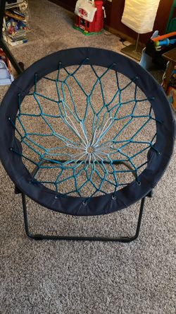 Kids Bungee Chair Sturdy Frame Loose Netting Folds For Storage