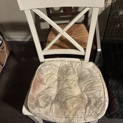 White Wood Chair Pottery Barn
