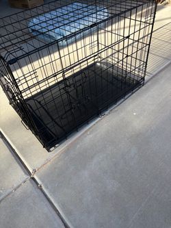 Wire dog crate 30”