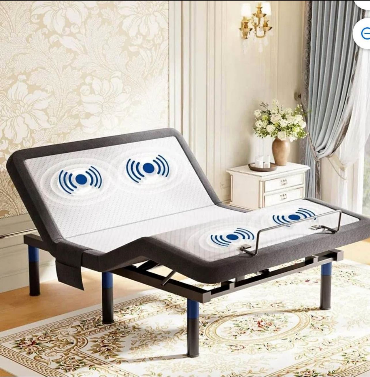 Queen Adjustable Bed Frame Base, Zero Gravity Ergonomic Electric Bed with Ultra-Quiet
