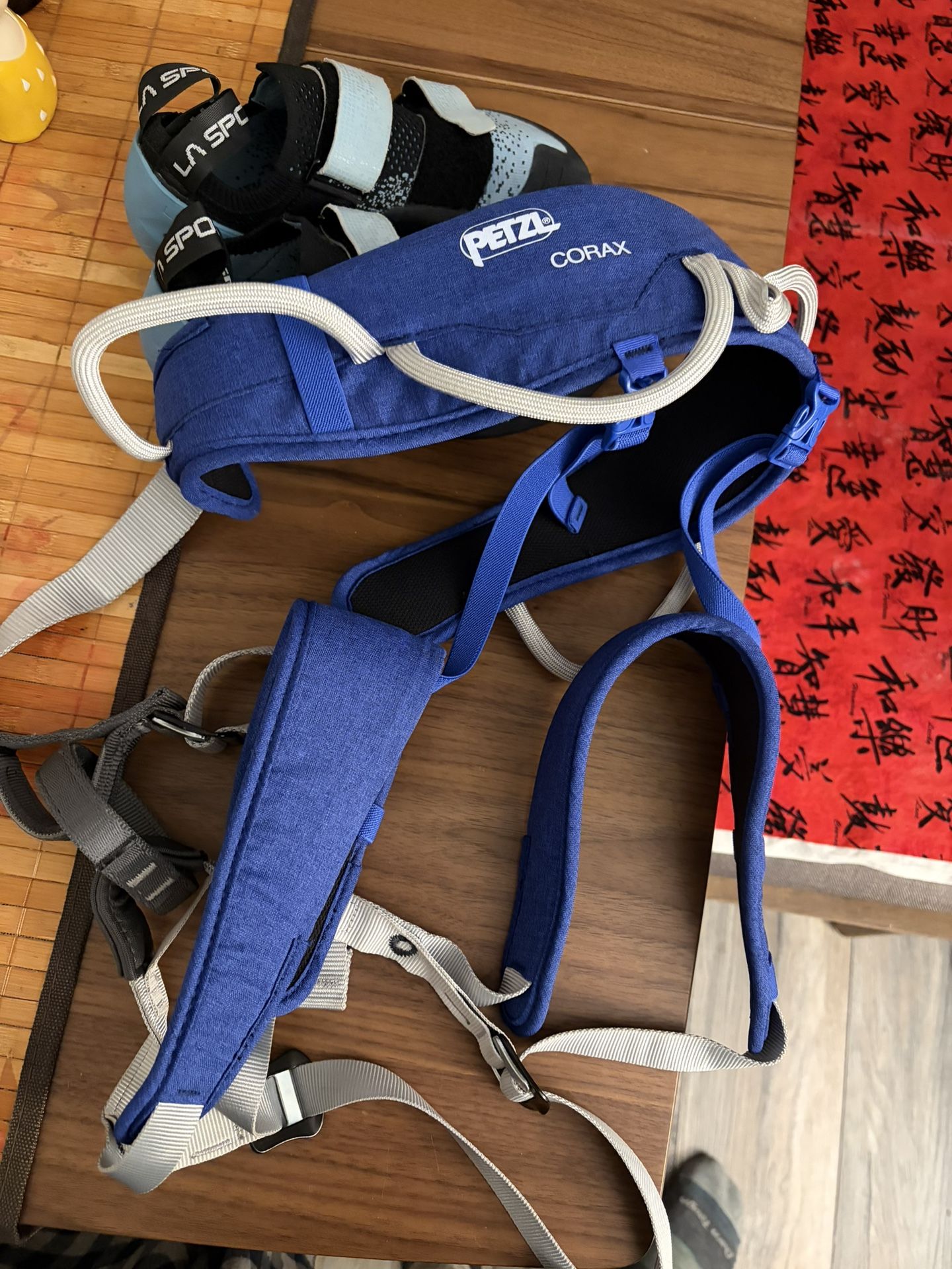 Women's Rock Climbing Gear - Harness And Shoes